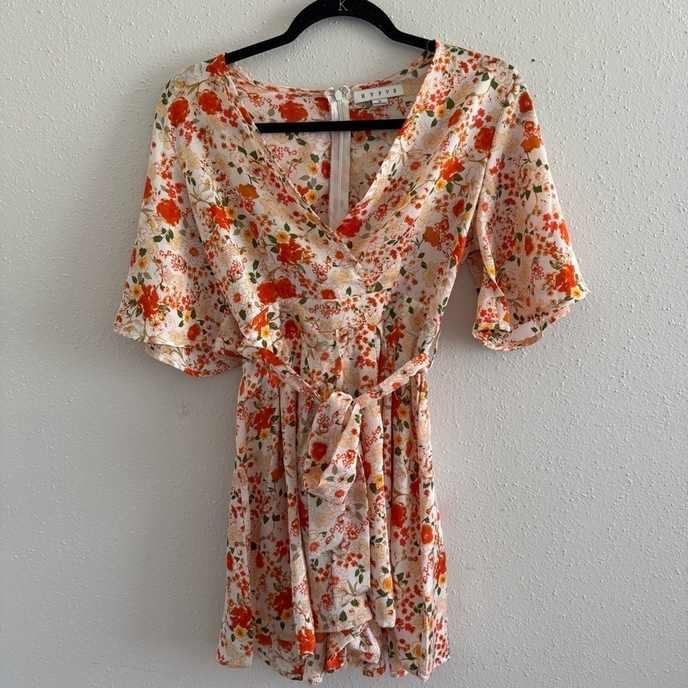 HYFVE Floral Wrap Mini Dress Size Small